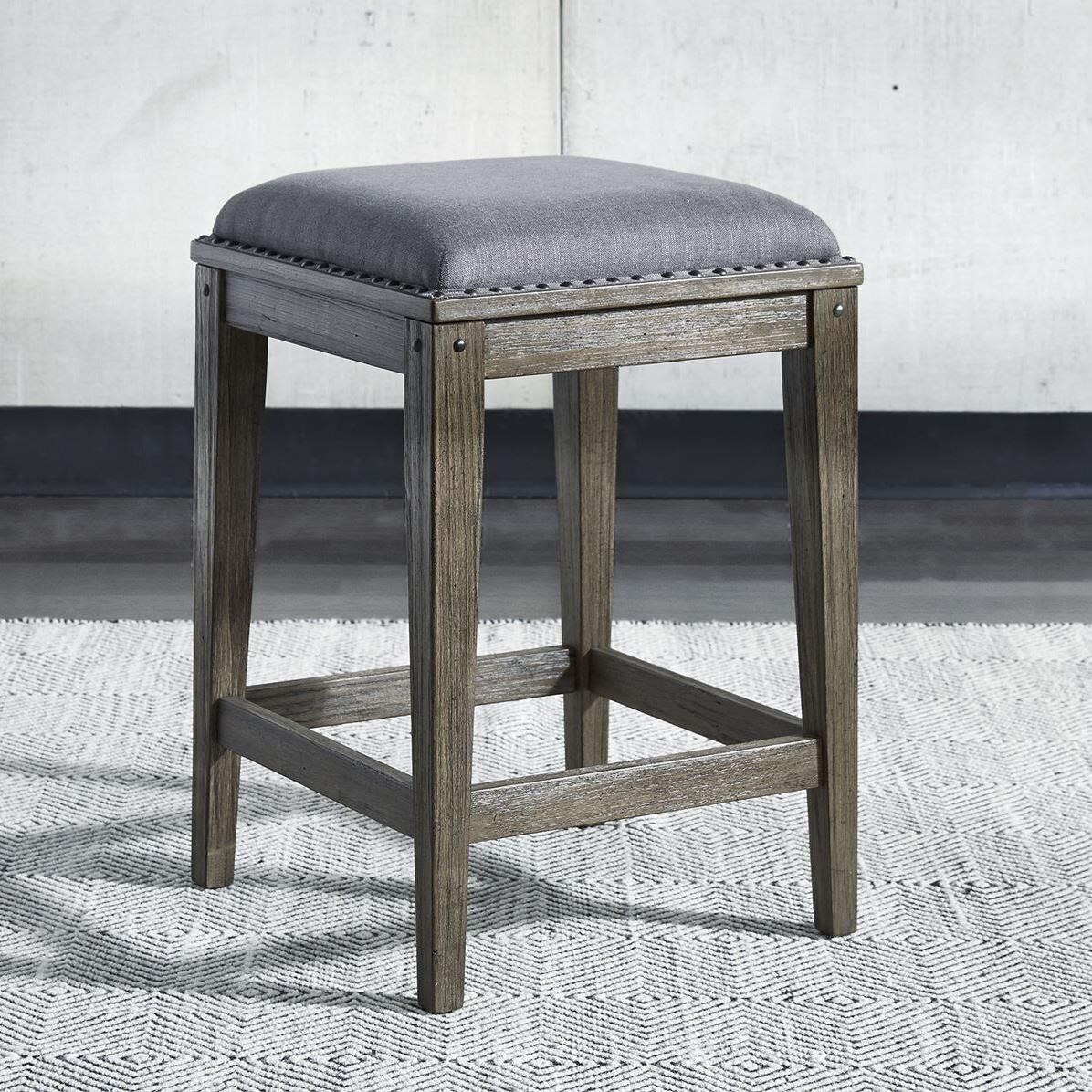 Liberty Furniture Sonoma Road Contemporary Upholstered Console Stool